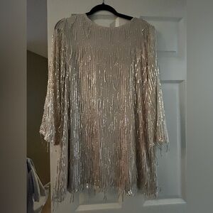 Petal and Pup fringe mini dress